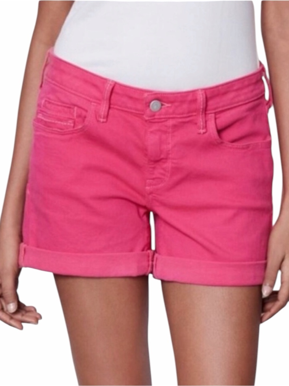 Pilcro Anthropologie Hot Pink Denim Jean Shorts